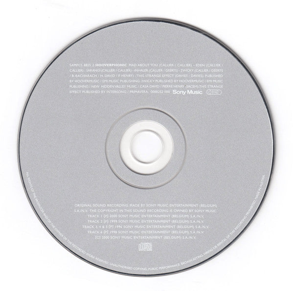 Hooverphonic : Mad About You / Movietracks (CD, Promo, Smplr, Car)