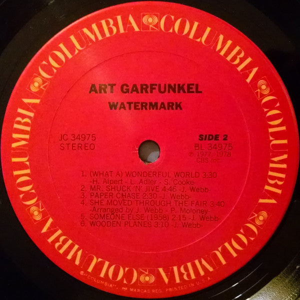 Art Garfunkel : Watermark (LP, Album, RE)