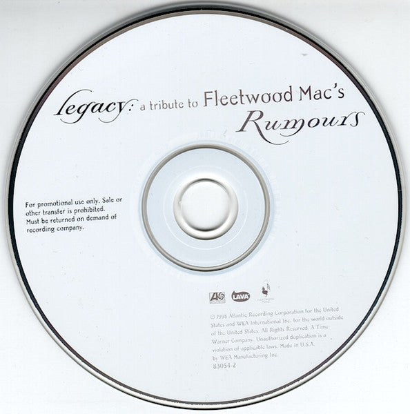 Various : Legacy: A Tribute To Fleetwood Mac's Rumours (CD, Album, Promo)