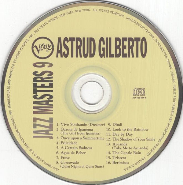 Astrud Gilberto : Verve Jazz Masters 9 (CD, Comp)