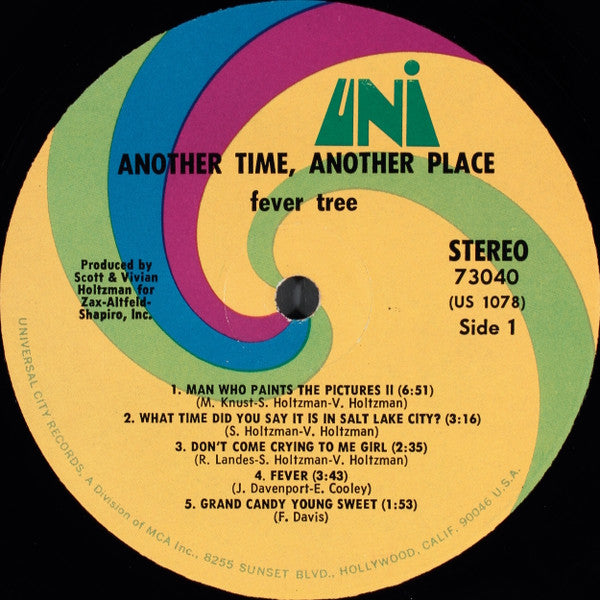 Fever Tree : Another Time, Another Place (LP, Album, Glo)
