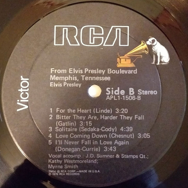 Elvis Presley : From Elvis Presley Boulevard, Memphis, Tennessee (LP, Album, RE, Bla)
