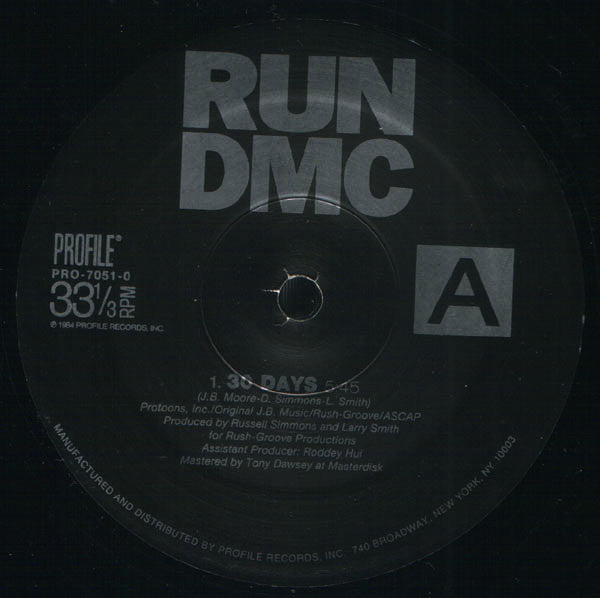 Run-DMC : 30 Days (12", RE)