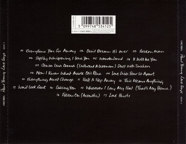 Paul Young : Love Songs (CD, Comp)