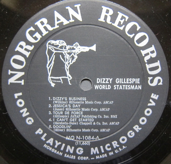 Dizzy Gillespie : World Statesman (LP, Album, Mono, Bla)