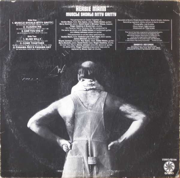 Herbie Mann : Muscle Shoals Nitty Gritty (LP, Album, CTH)