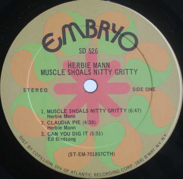 Herbie Mann : Muscle Shoals Nitty Gritty (LP, Album, CTH)