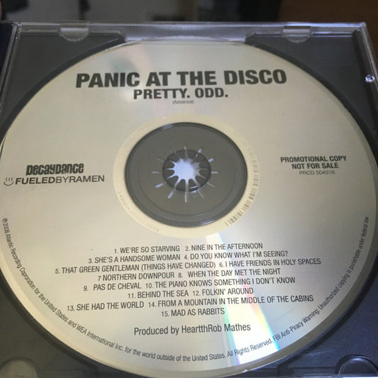 Panic! At The Disco : Pretty. Odd. (CD, Album, Enh, Promo)