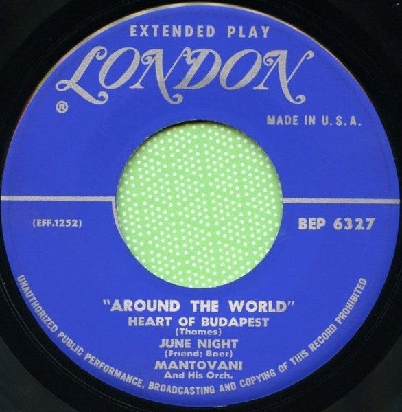 Mantovani And His Orchestra : Around The World (7", EP)