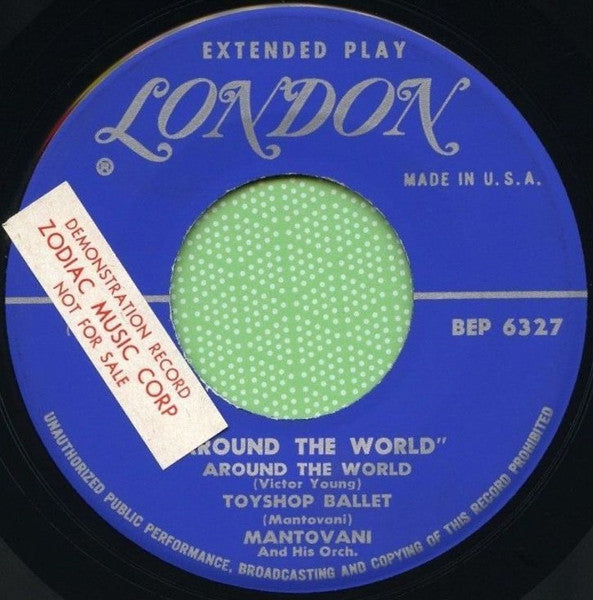 Mantovani And His Orchestra : Around The World (7", EP)