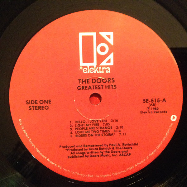 The Doors : Greatest Hits (LP, Comp, AR )