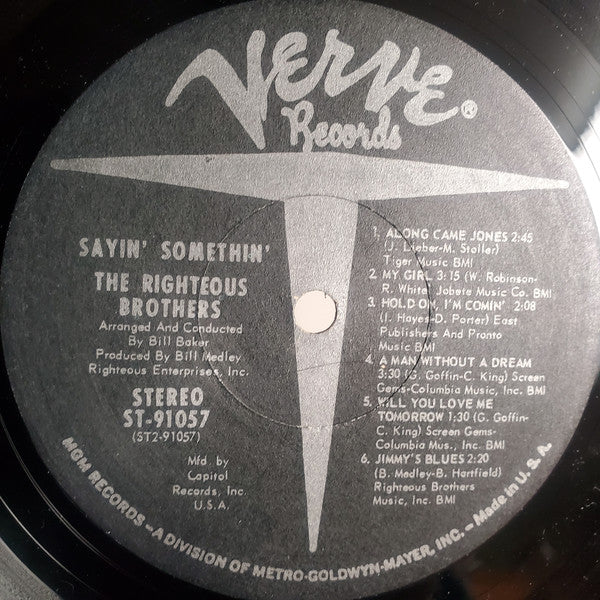 The Righteous Brothers : Sayin' Somethin' (LP, Album, Club)