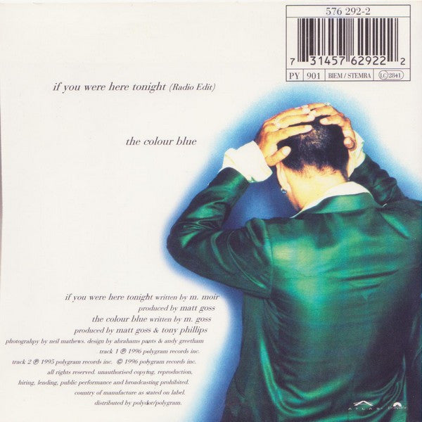 Matt Goss : If You Were Here Tonight (CD, Single)
