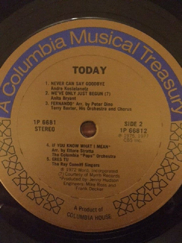 Various : Today (LP, Comp, Club)