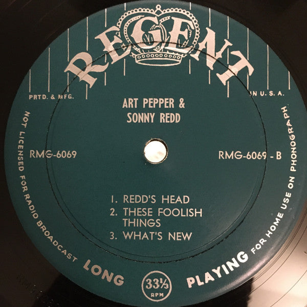 Art Pepper & Sonny Red : Art Pepper & Sonny Redd (LP, Mono, Gre)