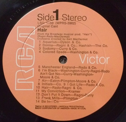 Various : Hair  (The American Tribal Love-Rock Musical) (LP, Album, RE, Hol)
