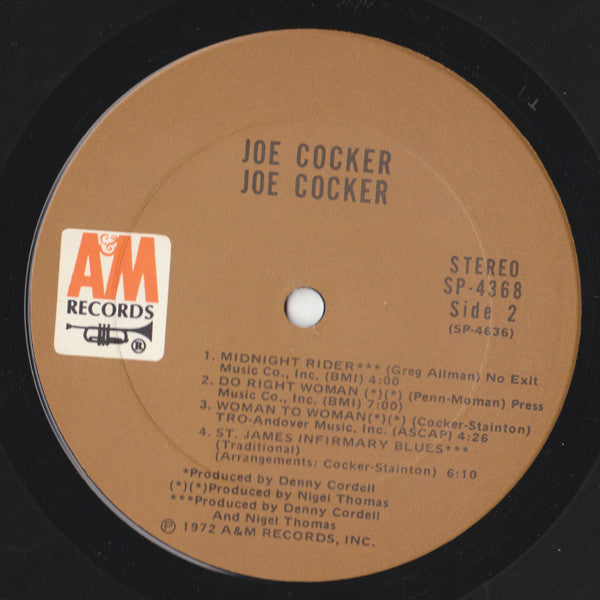Joe Cocker : Joe Cocker (LP, Album, Ter)