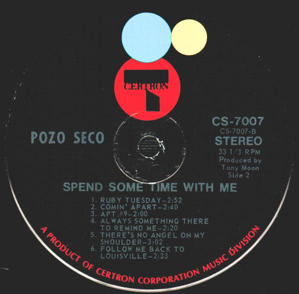 Pozo Seco : Spend Some Time With Me (LP, Album)