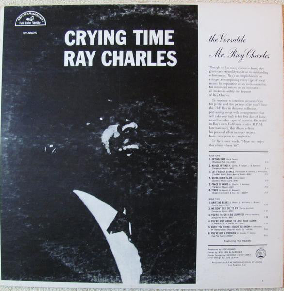 Ray Charles : Crying Time (LP, Album, Club, Cap)