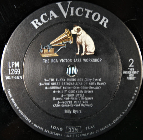 Billy Byers : The RCA Victor Jazz Workshop (LP, Album)