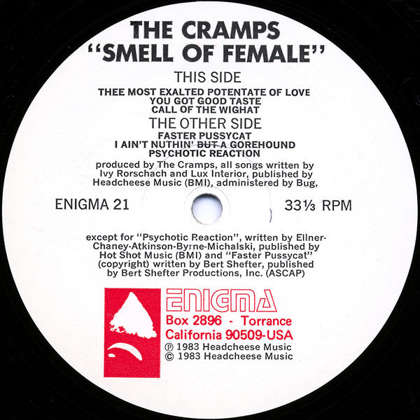 The Cramps : Smell Of Female (12", MiniAlbum)