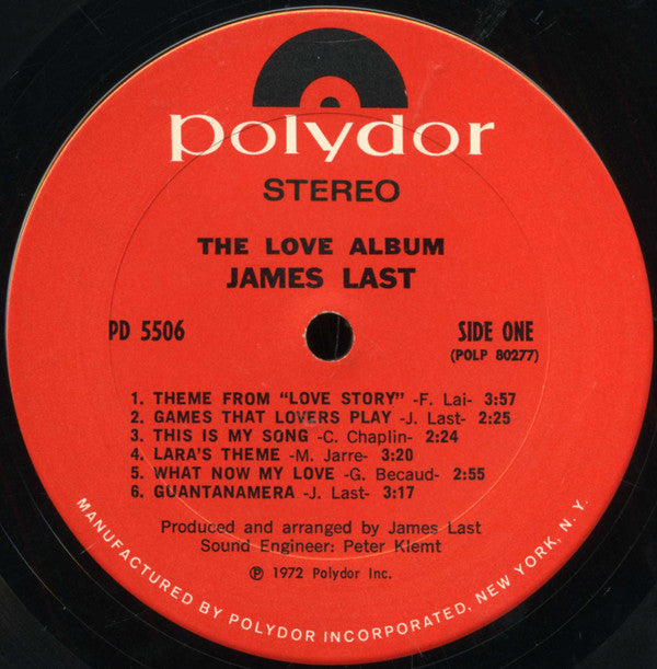 James Last : The Love Album (LP, Album, Comp, Son)