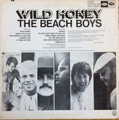 The Beach Boys : Wild Honey (LP, Album, Jac)