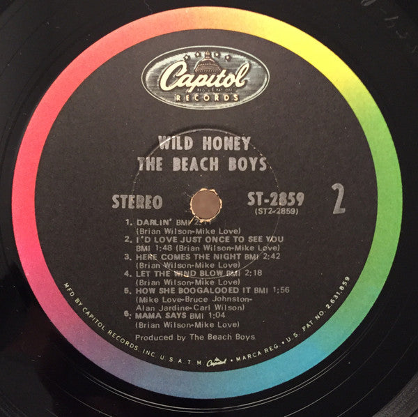 The Beach Boys : Wild Honey (LP, Album, Jac)