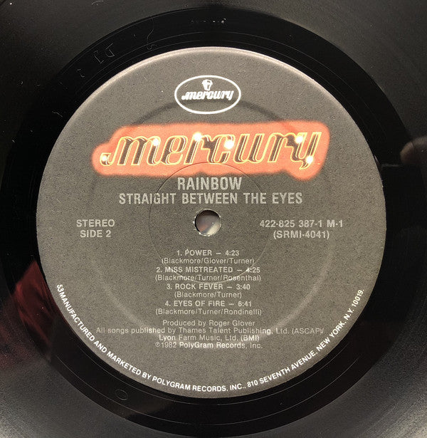 Rainbow : Straight Between The Eyes (LP, Album, RE, Hau)