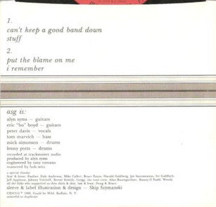 Alyn Syms Group : Put The Blame On Me (7")