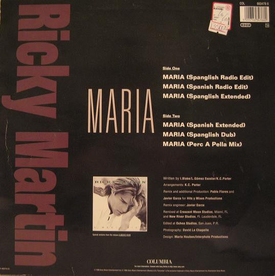 Ricky Martin : Maria (Remixes) (12")