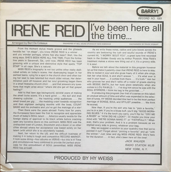Irene Reid : I've Been Here All The Time ... (LP, Album)