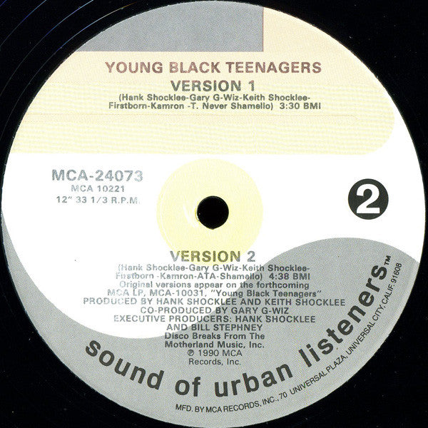 Young Black Teenagers : Nobody Knows Kelli / Proud To Be Black (12", Single)