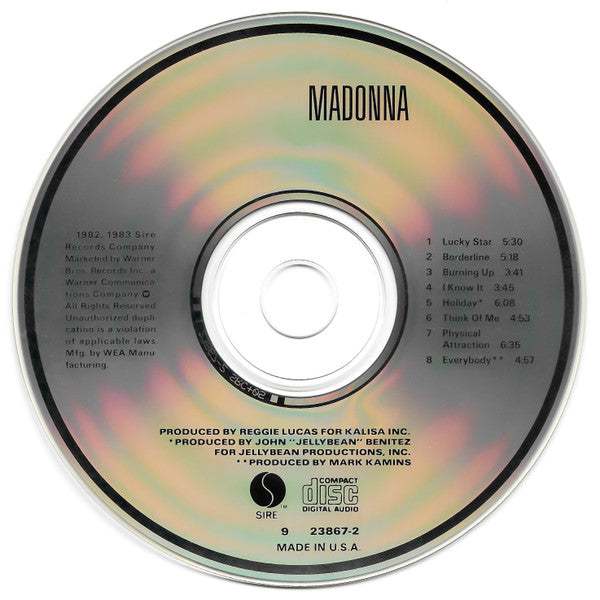 Madonna : Madonna (CD, Album, RE, RP, SRC)