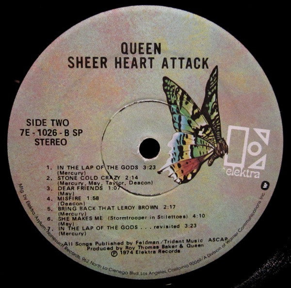 Queen : Sheer Heart Attack (LP, Album, RE, SP,)