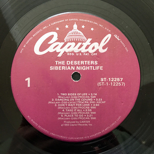 Deserters : Siberian Nightlife (LP, Album, Promo)