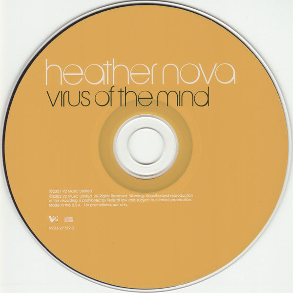 Heather Nova : Virus Of The Mind (CD, Single, Promo)