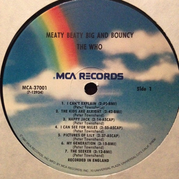 The Who : Meaty Beaty Big And Bouncy (LP, Comp, RE, RP, Pin)