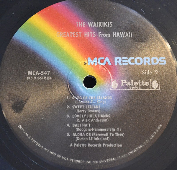 The Waikiki's : Greatest Hits From Hawaii (Instrumentals) (LP)