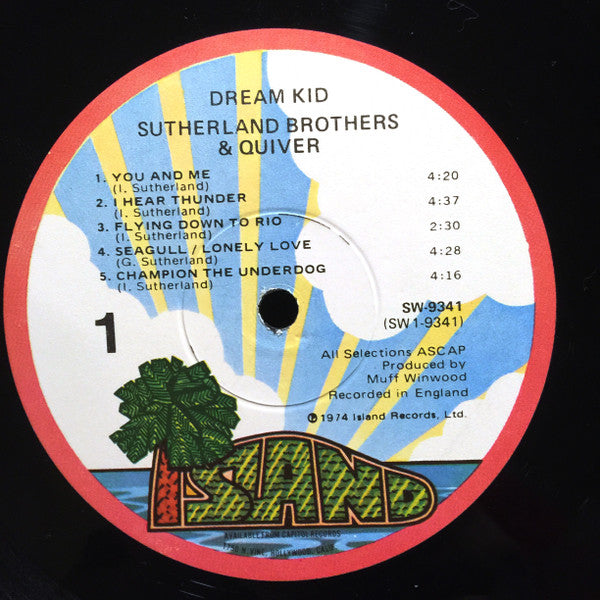 Sutherland Brothers & Quiver : Dream Kid  (LP, Album, Win)