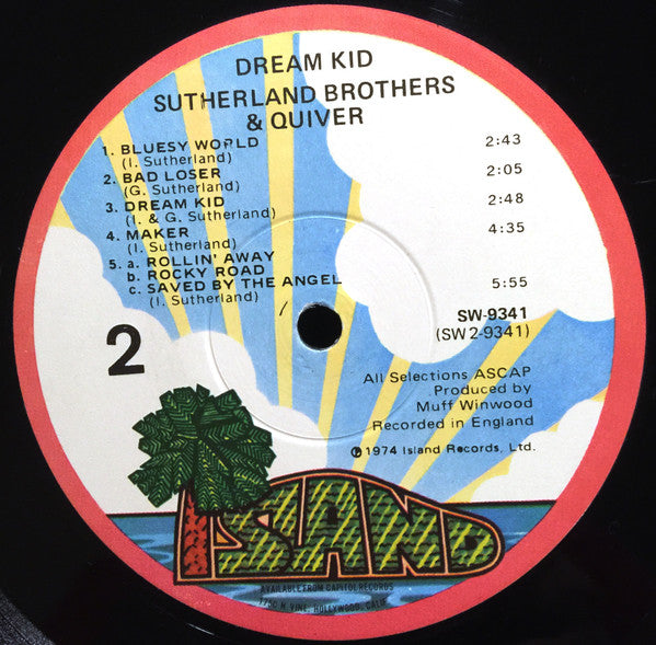 Sutherland Brothers & Quiver : Dream Kid  (LP, Album, Win)