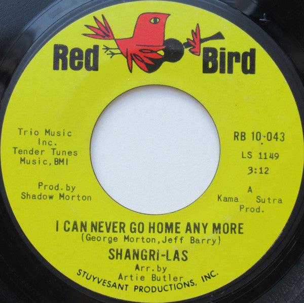 The Shangri-Las : I Can Never Go Home Any More / Sophisticated Boom Boom (7", Single)