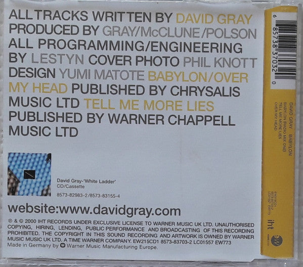 David Gray : Babylon (CD, Single)