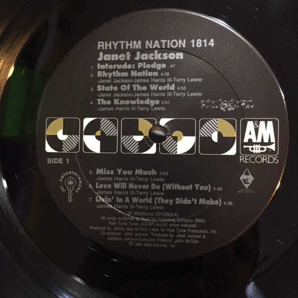 Janet Jackson : Rhythm Nation 1814 (LP, Album, Club)