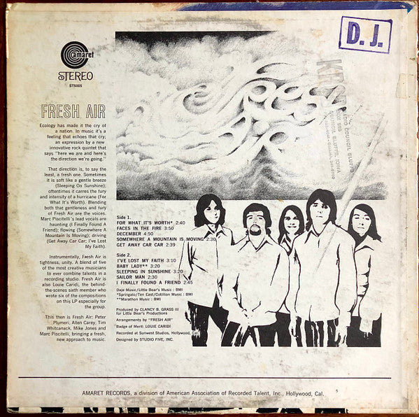 Fresh Air (9) : A Breath Of Fresh Air (LP, Album, Promo)