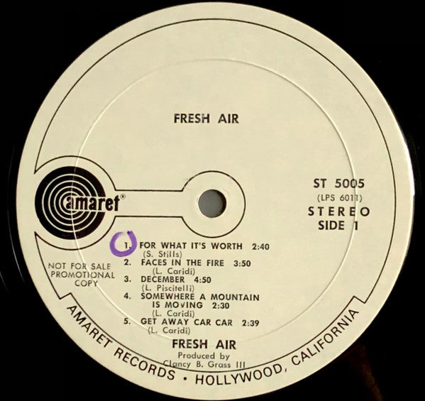 Fresh Air (9) : A Breath Of Fresh Air (LP, Album, Promo)