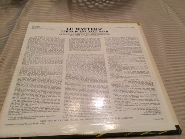 Lu Watters And The Yerba Buena Jazz Band : The San Francisco Style: Vol 2 Watter's Originals And Ragtime (LP, Comp)
