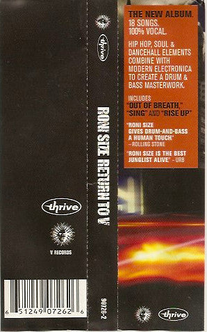 Roni Size : Return To V (CD, Mixed)