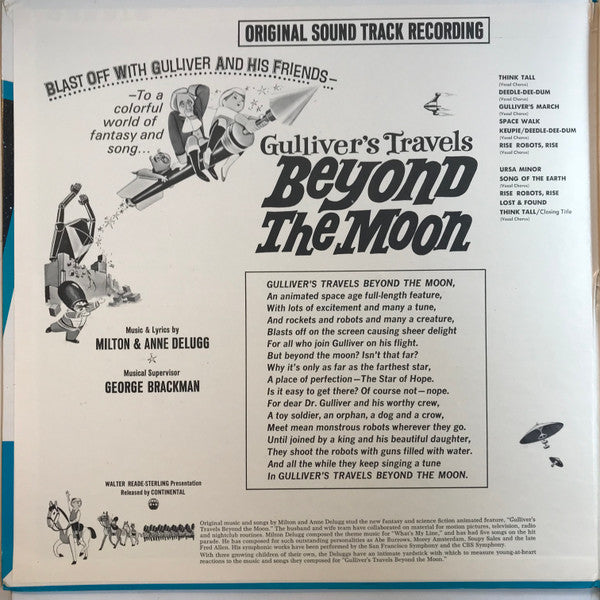 Milton DeLugg & Anne DeLugg : Gulliver's Travels Beyond The Moon (LP, Album, Mono)