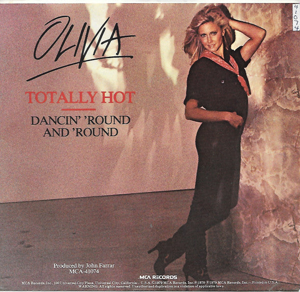 Olivia Newton-John : Totally Hot (7", Single, Pin)